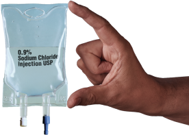 CINQAIR dosing only requires a 50-mL bag—the smallest IV bag available.